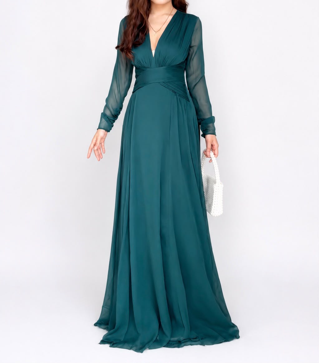 Classy You — Emerald Evening Gown